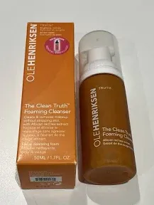 Ole Henriksen The Clean Truth Foaming Cleanser Brightens &amp; Revives 1.7oz 50ml.