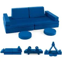 Costway 10 Pcs Kids Play Sofa Set