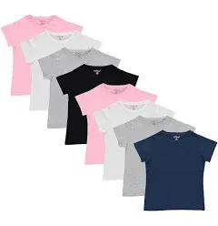 Pink Angel Girls' Plain Solid Color Tee Shirt