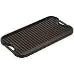 Lodge LPGI3 Cast Iron Reversible Grill/Griddle, 20-Inch x 10.44-inch, Black