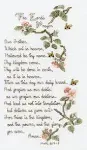 Cross Stitch Kit ~ Janlynn The Lord&#039;s Prayer Blossoms &amp; Bees #021-1403