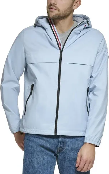 Tommy Hilfiger Men's Stretch Hooded Rain Jacket