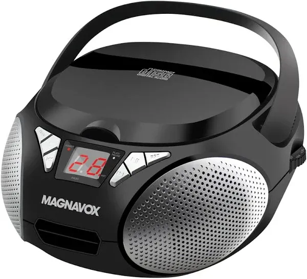 Magnavox Md6924 Portable Top Loading CD Boombox with AM/FM Stereo Radio