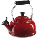 Le Creuset Enamel On Steel Whistling Tea Kettle, 1.7 qt., Cerise