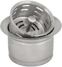 Ruvati RVA1049ST Extended Garbage Disposal Flange with Deep Basket Strainer