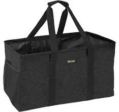 BALEINE Extra Large Utility Tote Bag with Wire Frame for Storage