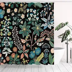 Boho Rustic Floral Shower Curtain Sets