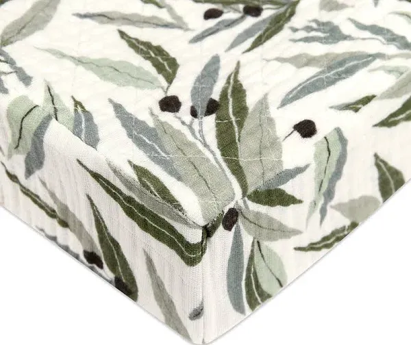 Babyletto Olive Branches Quilted Muslin Changing Pad Cover