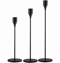 JHUS Candle Holders Set of 3 for Taper Candles, Candlestick Stand Generic Candle Holder Centerpiece Table Decorations Candle Holders Halloween Candle Holder Candlestick Holder Candle Holder