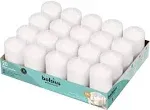  White Pillar Candles – – 20 Pack Unscented – Premium 2x3 Inches 20 Count