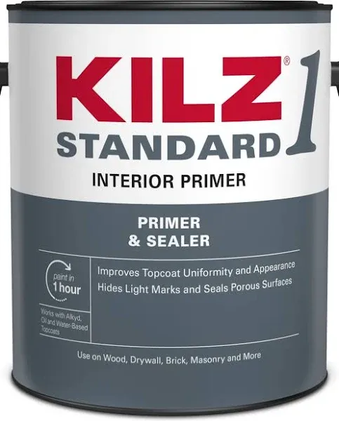 Kilz L201111- STANDARD Water-Based Acrylic Primer, 1 Gallon