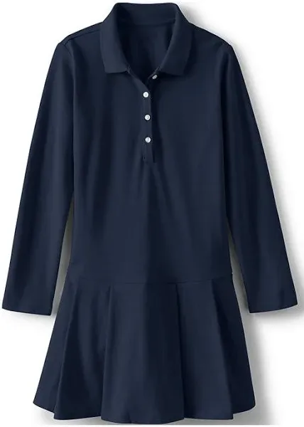 Girls 4-16 Lands' End Pleated Polo Dress School Uniform