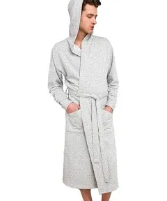 Men’s Cotton Robe Plus Size Bathrobe Lightweight Spa Soft Sleepwear