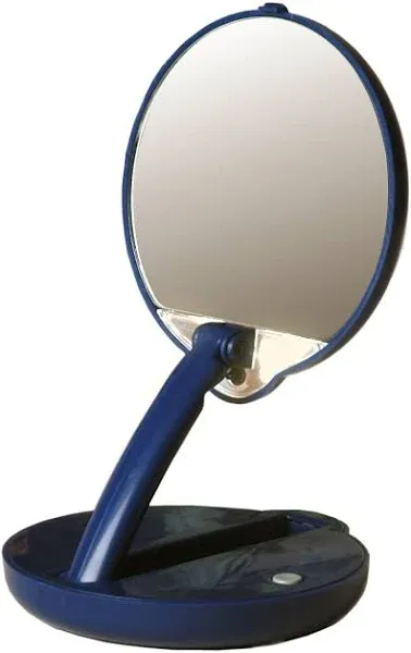 Floxite 15x Lighted Adjustable Compact Mirror