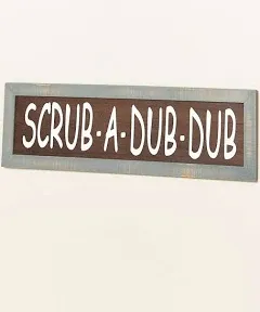 Windmill Bathroom Furniture Collection Scrub-a-Dub-Dub Sign