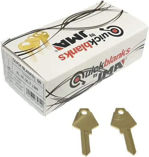 JMA XL1E Key Blank for XL Lock XL7, 50 Pack