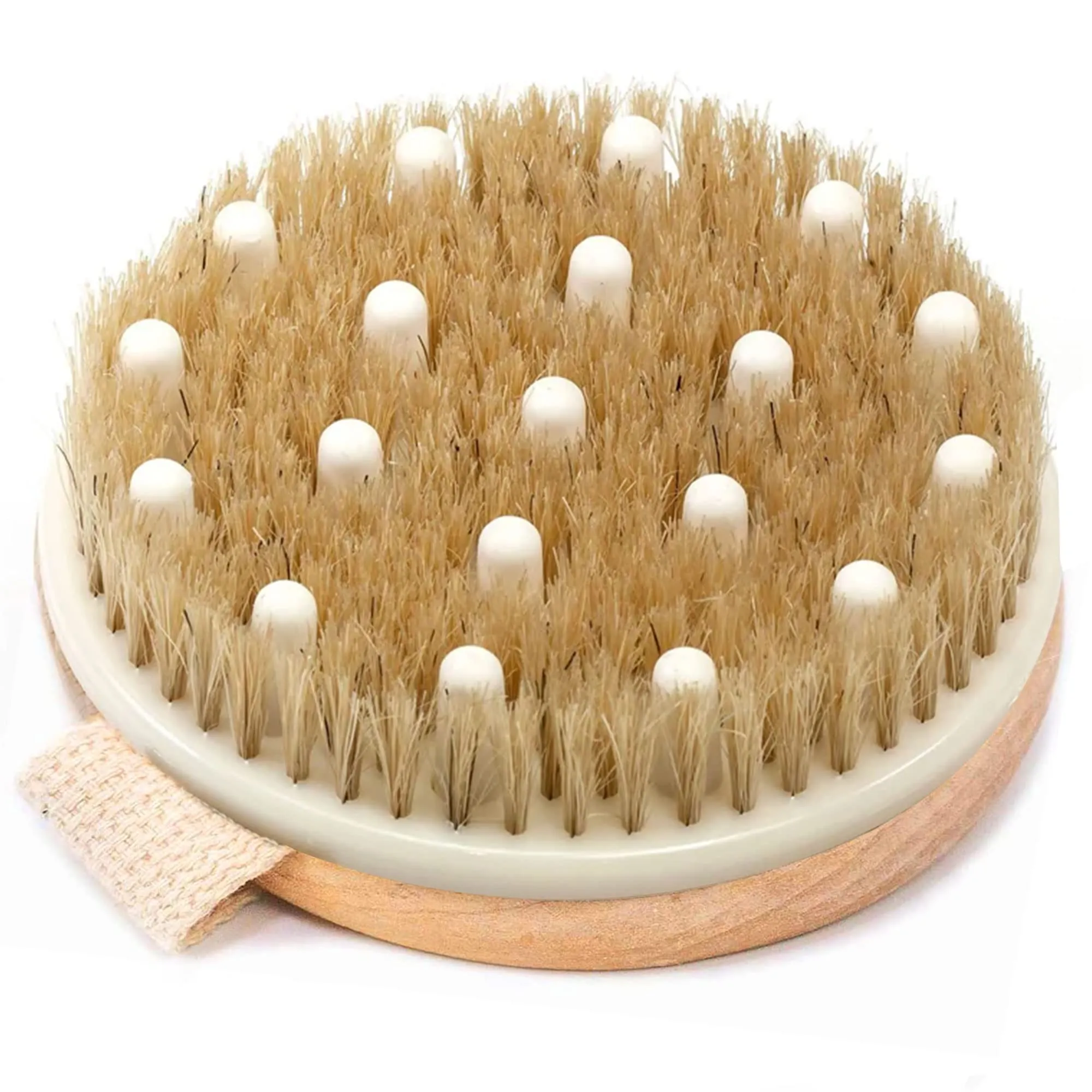 Beauty By Earth | Round Exfoliating Brush | Body Brush | Dry Brush | Invigorator