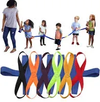 Lainrrew Walking Rope, Colorful Walking Rope with Handles Outdoor Safety Daycare Rope for Preschool Children Daycare School (Red)