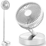 Fold Away Fan Collapsible Fan for Traveling Portable Flodaway Fan Rechargeable P