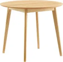 Vision 35&quot; Round Dining Table - Mid-Century Modern Design, Space-Saving, Seats 4, Stylish and Sturdy