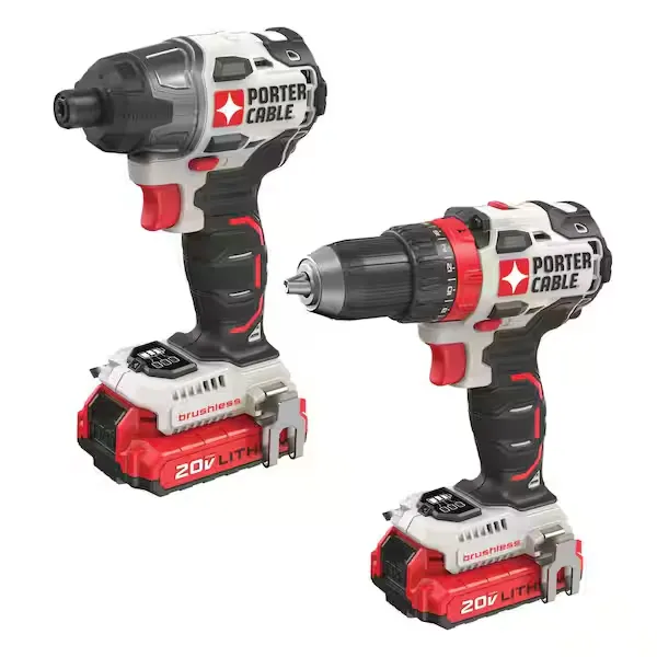 PORTER-CABLE PCCK619L2 20V Max Brushless Cordless 2-Tool Combo Kit