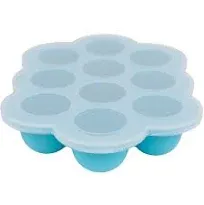 Silicone Freezer Tray with Clip on Lid Perfect Food Storage Container for Hom...