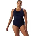 Speedo Women's Plus Solid Moderate Ultraback Powerflex One Piece Swimsuit