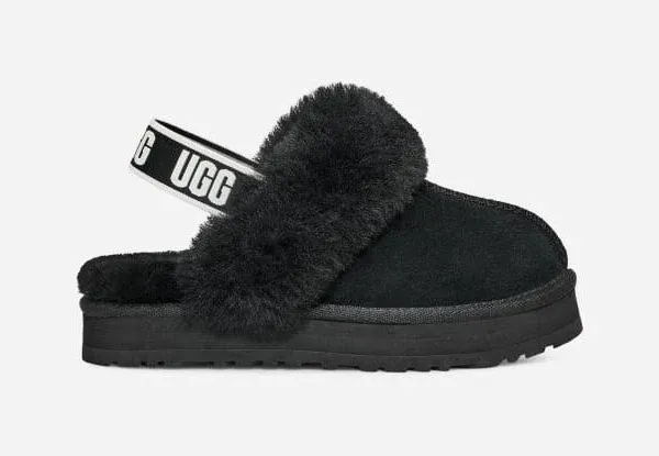 Kids' Ugg Funkette Slippers Big 6 Black