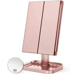 Makeup Mirror Vanity Mirror with Lights, 2X 3X 10X Magnification, Lighted Makeup