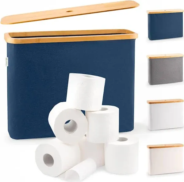 Toilet Paper Holder Basket, Bathroom Accessories Organizer