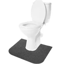 Kid&#039;s Toilet Training Rug, Universal Bathroom Protective Mats - Set of 2(Gray)