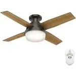 Hunter 44-Inch Dempsey Light Noble Bronze Low Profile Ceiling Fan