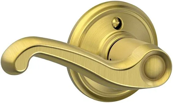 Schlage Residential F170 FLA 605 LH F170FLA605LH Flair Dummy - Polished Brass