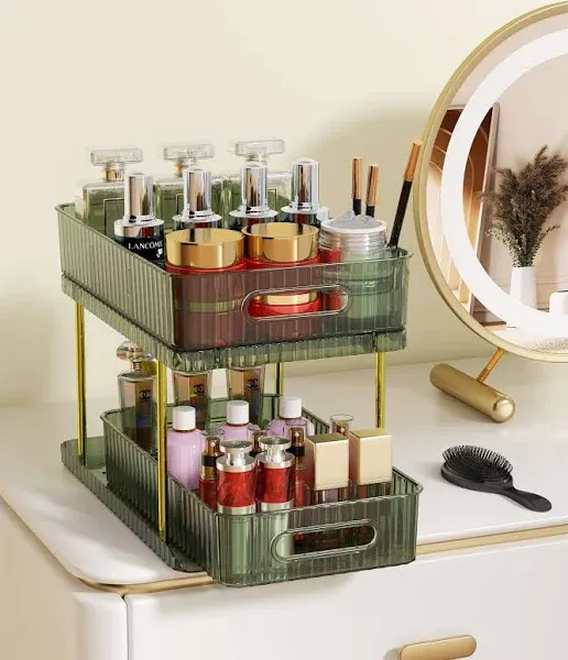 Colorsmoon 2-Tier Makeup and Skincare Organizers