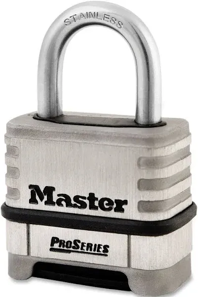 Master Lock Combination Padlock,1 15/16in,Rectgle 1177