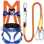 Safety Harness Fall Protection Kit Full Body Roofing Harnesses Shock Absorbing