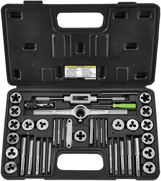 Pittsburgh Carbon Steel SAE Tap and Die Set 40 Pc.