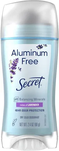 Secret Aluminum Free Deodorant, Daylily - 2.4 oz