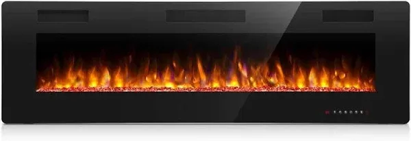 R.w.flame 30 inch Recessed and Wall Mounted Electric Fireplace, 750-15