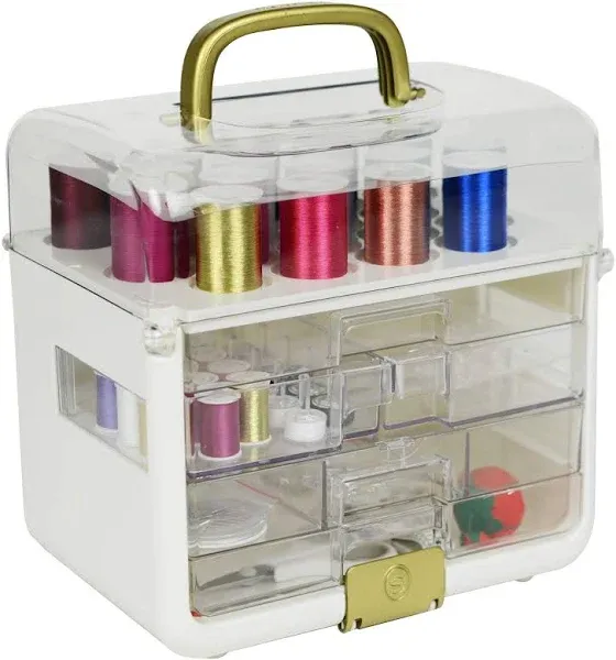 Singer Sew It Goes 255pc Sewing Kit & Storage Case with Sewing Thread - Neon - Sewing Tools - Sewing Supplies