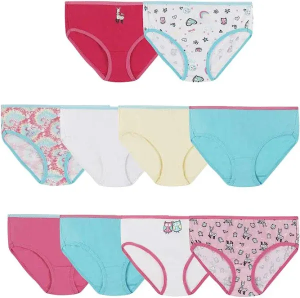 Hanes Girls' 10-Pack Cotton Briefs