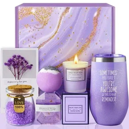 Lavender Spa Gift Basket Set