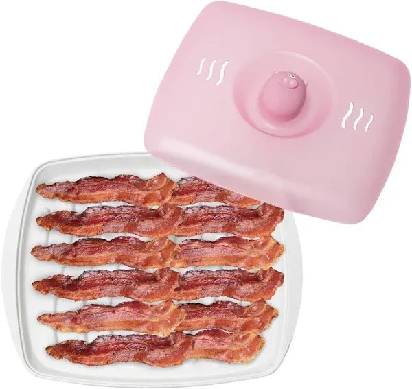 Joie Piggy Microwave Bacon Tray and Splatter Lid