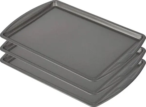 Goodcook Baking Sheet 13 Inch x 9 Inch Dark Gray 3 Pack