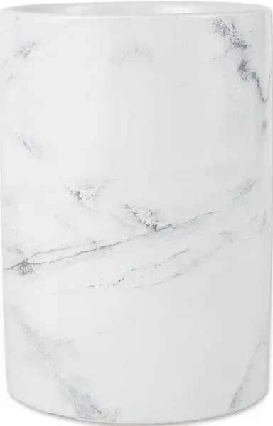 DII White Marble Ceramic Utensil Holder