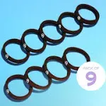 Gimme Beauty - Any Fit No Damage Hair Ties - Chestnut - Seamless Microfiber Hair Elastic - Hair Accessories with All Day Hold - No Snagging, Dents, or