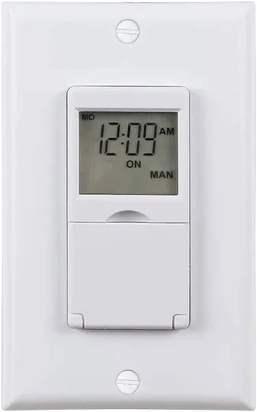 BN-LINK 7 Day Programmable Timer Switch, Single Pole and 3 Way Both Use NEW