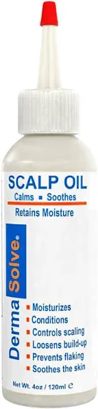 Dermasolve Psoriasis & Dandruff Scalp Oil, Dermatologist Approved for Flaky Scalp Relief