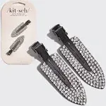 Metal Rhinestone Creaseless Clips 2pc Set