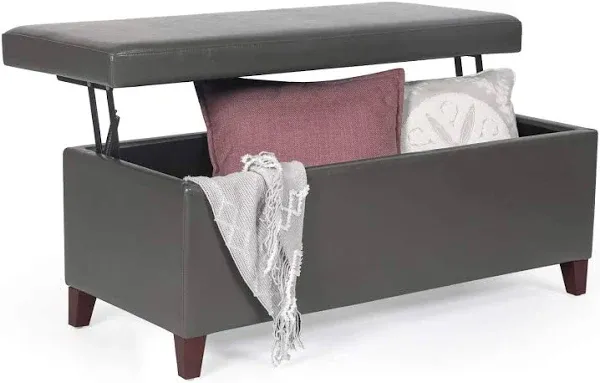 Homebeez Lift Top Storage Ottoman Bench